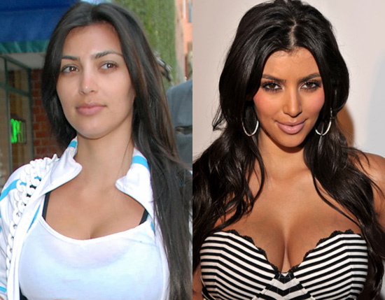 kim kardashian without makeup pictures. Celebrities without make-up